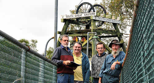 NOT HAPPY: Gympie and District Historical Society representatives Ralph Richardson, Wayne Sachs, Frank Lightfoot and Allan Blackman want council to fast track a document to allow them to apply for funding. NOT HAPPY: Gympie and District Historical Society representatives Ralph Richardson, Wayne Sachs, Frank Lightfoot and Allan Blackman want council to fast track a document to allow them to apply for funding.
